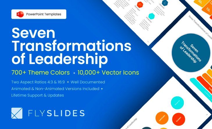 Seven Transformations of Leadership PPT Template