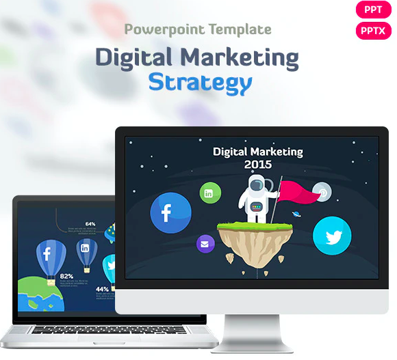 Digital Marketing Strategy PowerPoint Template