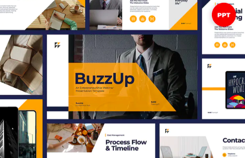 Business Webinar Presentation PowerPoint Template