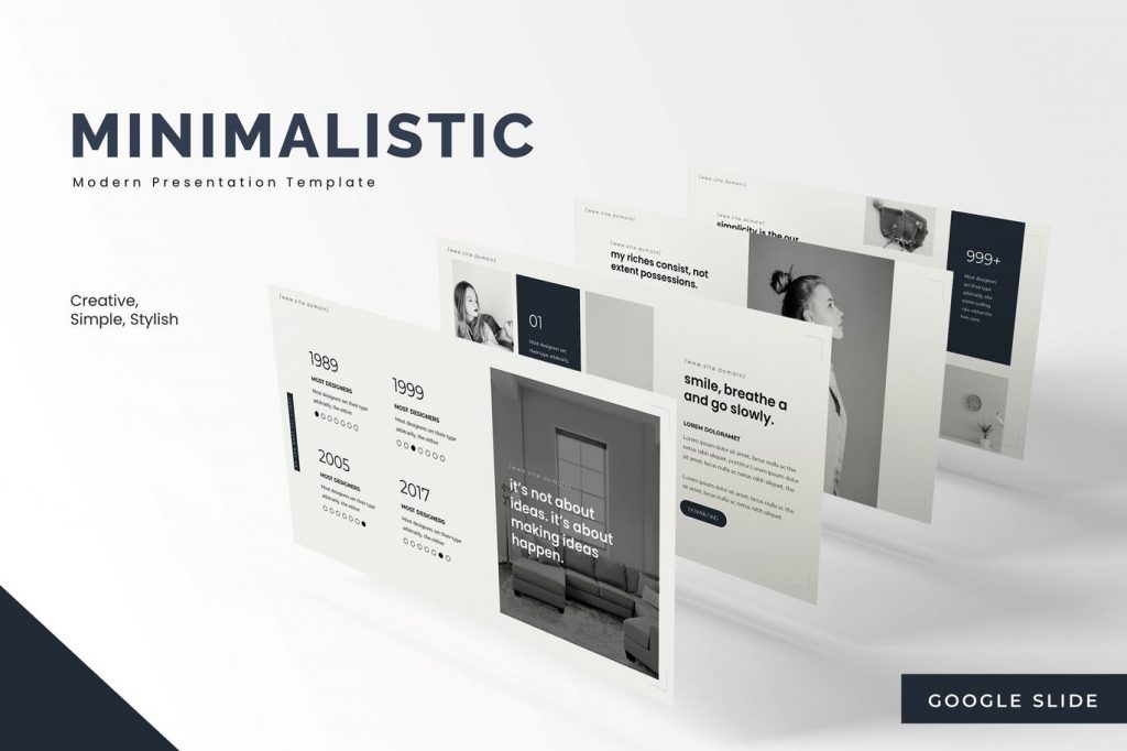 20+ Best Minimalist Google Slides Presentation Templates and Themes