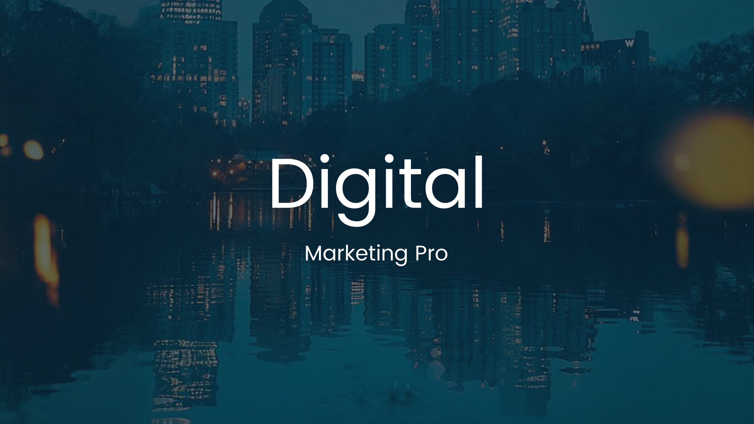 PowerPoint Template for Digital Marketing Plan
