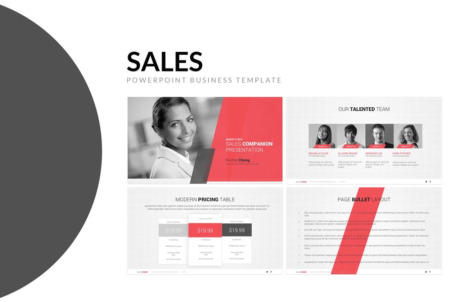 Simple PowerPoint For Sales Presentation