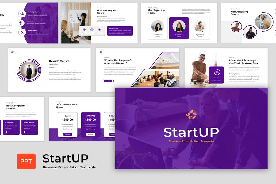 Startup Pitch Deck Template Free Download