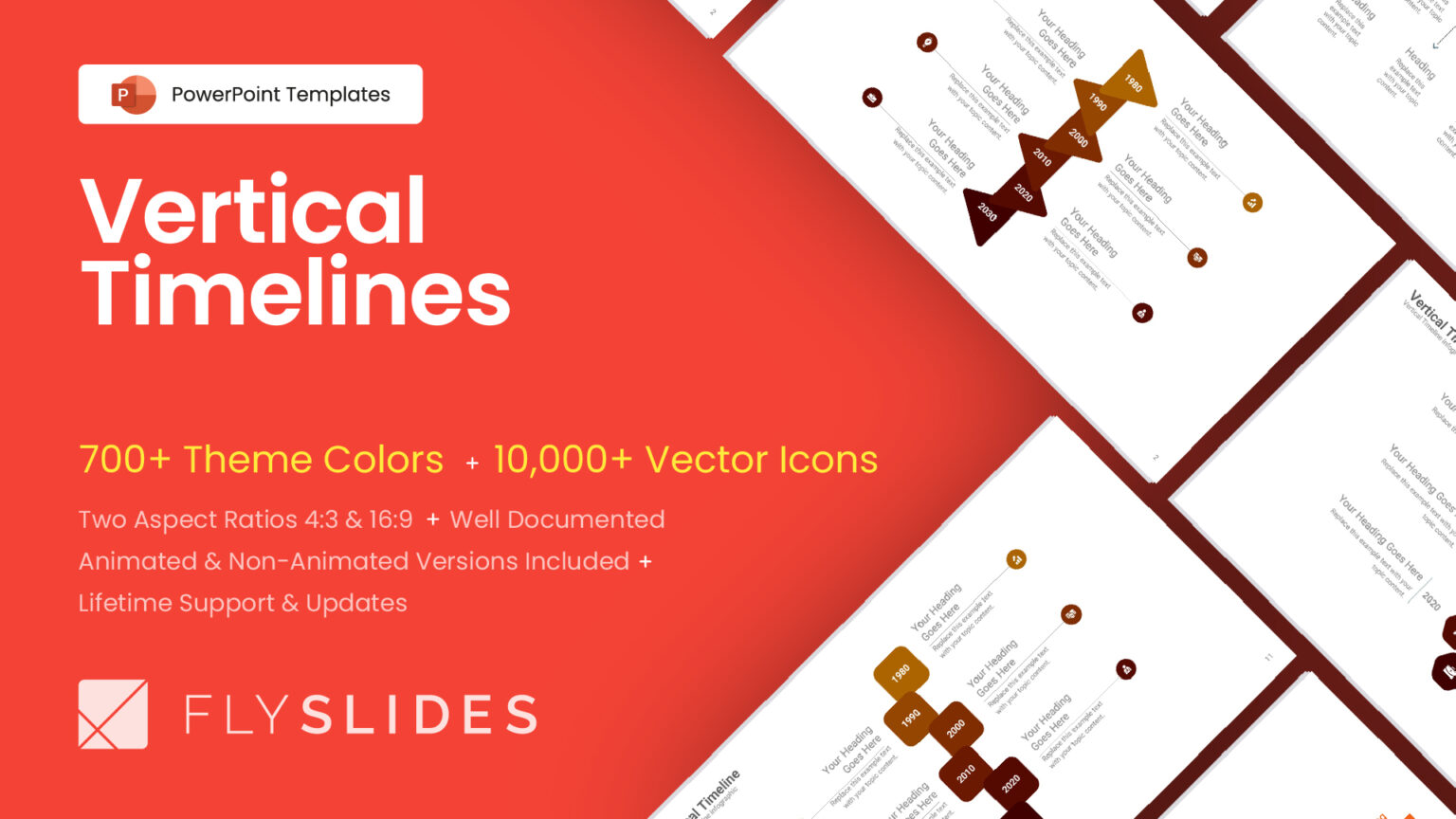 Top Vertical Timeline PowerPoint Templates
