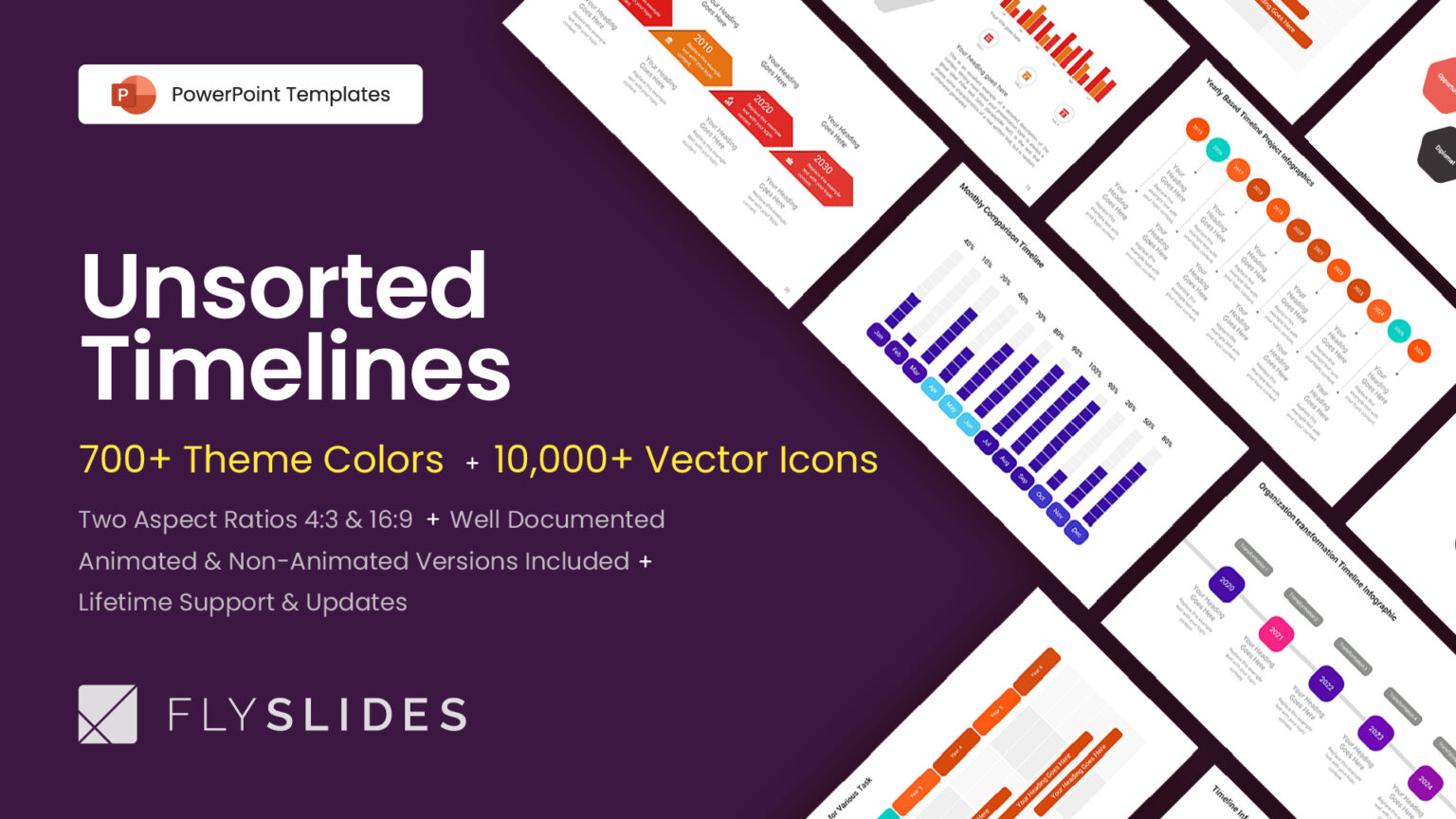 Unsorted Timelines PowerPoint Presentation Template