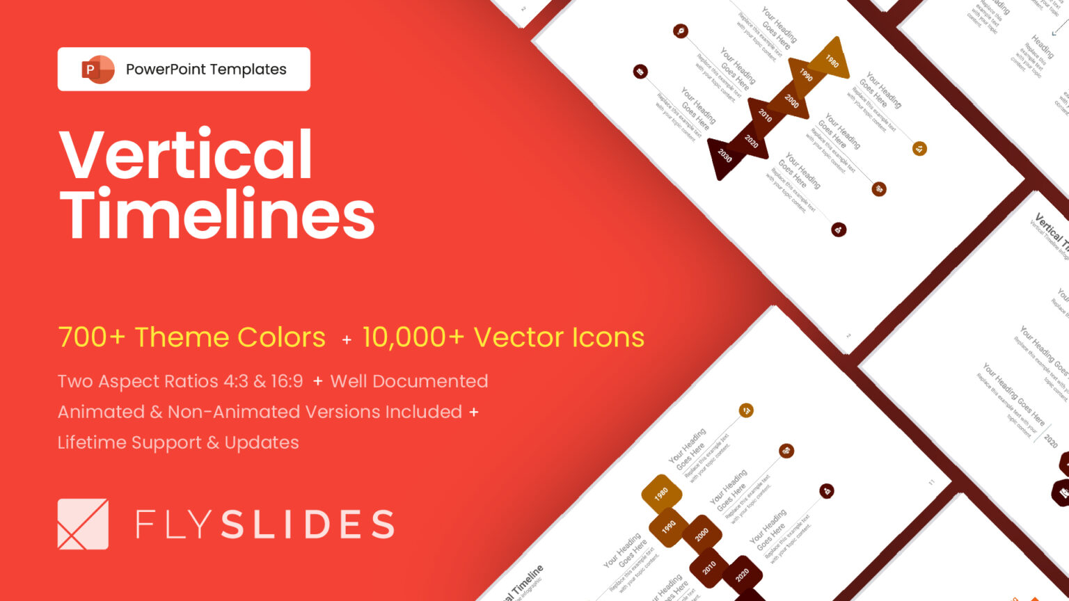 Vertical Timeline Templates