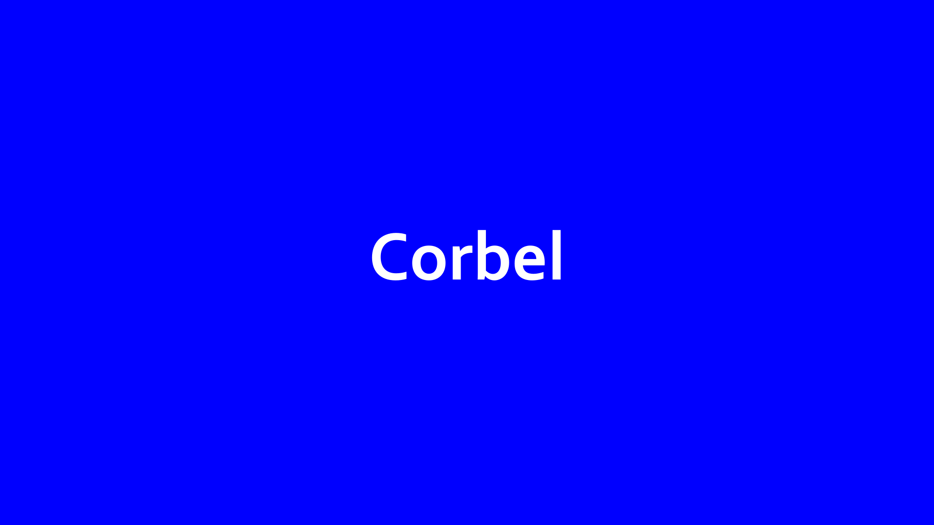 Font Style Corbel