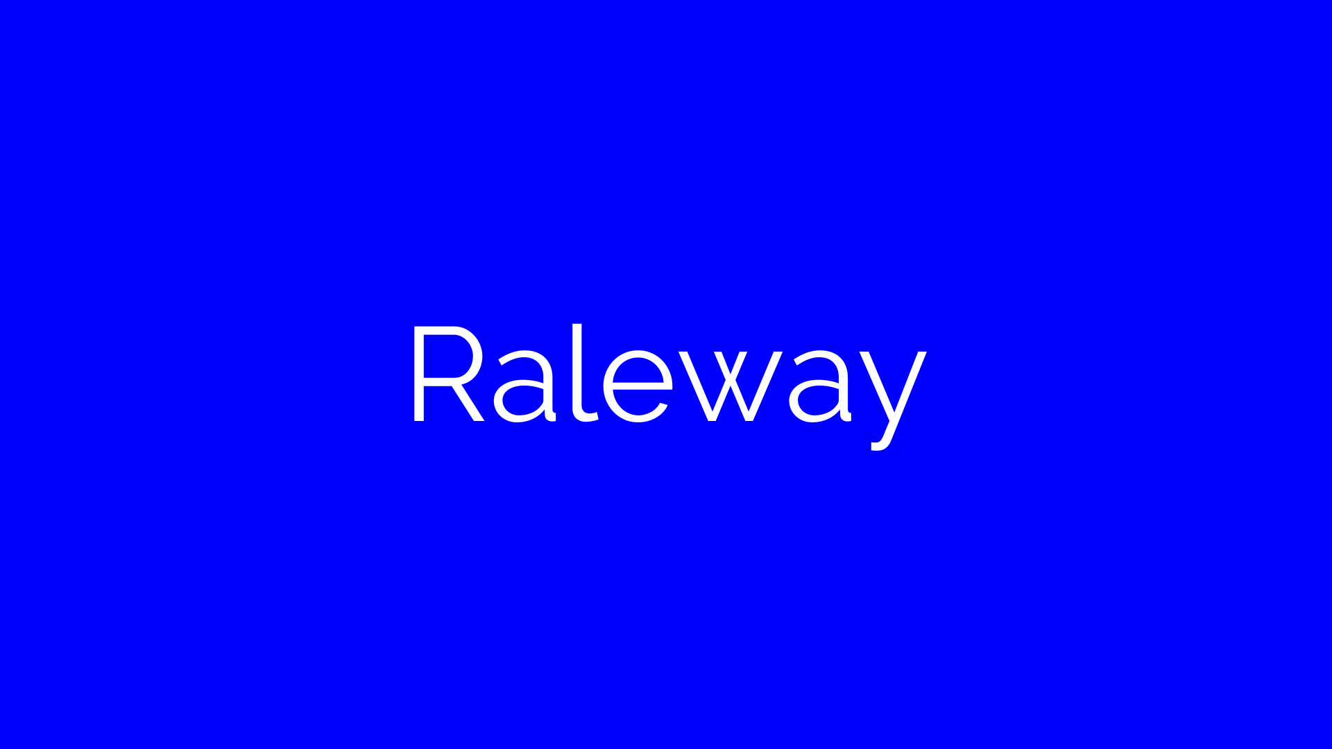 Raleway Font